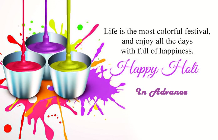 happy holi in advance quotes wallpaper